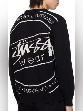Stussy Laguna Icon black & white sweater